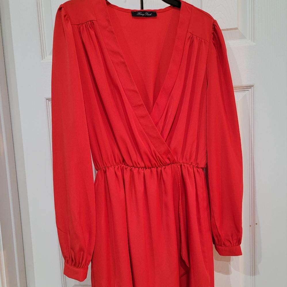 Medium Red long sleeve dress